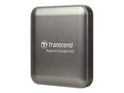 TRANSCEND 1To SSD Externe ESD420C USB 20Gbps Type C Magsafe Gris acier
