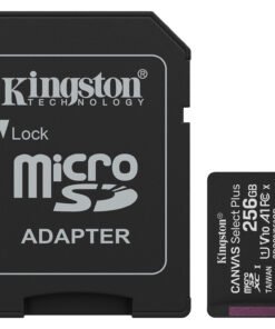 KINGSTON Canvas Select Plus Carte mémoire microSDXC 256Go Gen3 150MB/s A1 Adaptateur SD Inclus