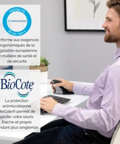 FELLOWES SOURIS VERTICALE AMBIDEXTRE PENGUIN SANS FIL - MOYEN – Image 3