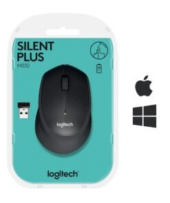 LOGITECH M330 SILENT PLUS Mouse 3 buttons wireless 2.4 GHz USB wireless receiver black – Image 2