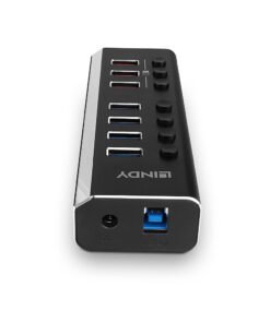 LINDY 4 Port USB 3.0 Hub with 3 Quick Charge 3.0 Ports – Image 3