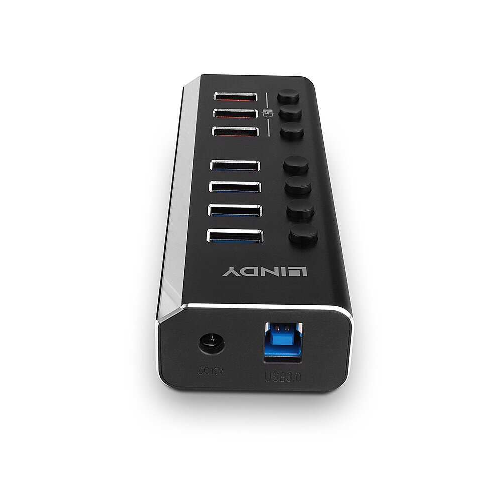 LINDY 4 Port USB 3.0 Hub with 3 Quick Charge 3.0 Ports – Image 3