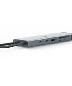Alternative view of TP-LINK USB Type-C 9-Port Hub 1x USB-C Connector 1x HDMI 4K 60Hz Port 1x USB-C PD 100W Port 1x RJ45 1000Mbps Port