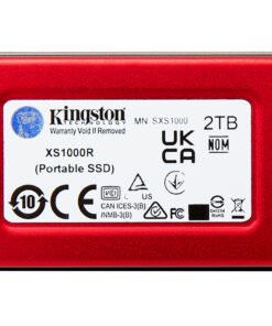 KINGSTON XS1000R 2To SSD Pocket-Sized USB 3.2 Gen 2 External Solid State Drive Red – Image 2