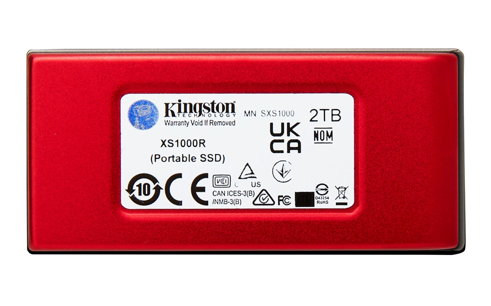 KINGSTON XS1000R 2To SSD Pocket-Sized USB 3.2 Gen 2 External Solid State Drive Red – Image 2