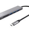 TRUST Hub USB-C HALYX 5 ports 3 USB 1 SD et 1 micro-SD