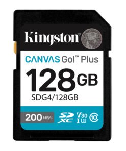 KINGSTON 128Go SDXC Canvas Go Plus Gen4 200Mo/s C10 UHS-I U3 V30