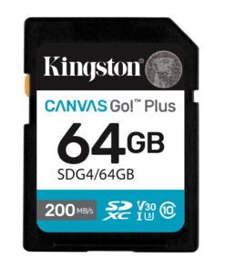 KINGSTON 64Go SDXC Canvas Go Plus Gen4 200Mo/s C10 UHS-I U3 V30