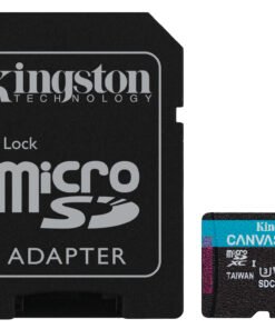 KINGSTON 128Go microSDXC Canvas Go Plus Gen4 200Mo/s A2 U3 V30 Card + Adapter