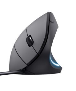 Alternative view of TRUST Souris filaire ergonomique VERTO - Noire