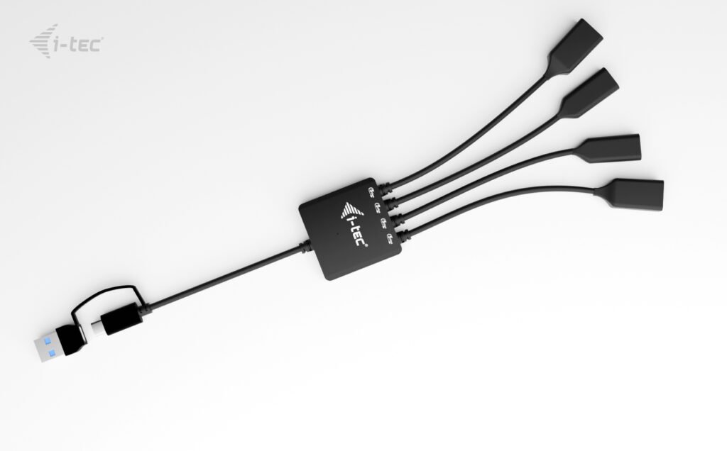 I-TEC USB-C/USB-A Cable HUB 4 port 2x USB-C 3.2 Gen 1 2x USB-A 3.2 Gen 1 – Image 2