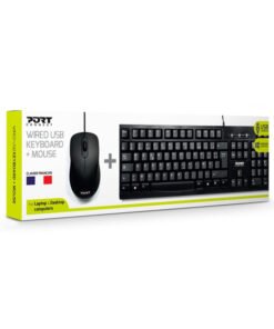 PORT DESIGNS pack keyboard + mouse BUDGET - WIRED - FR