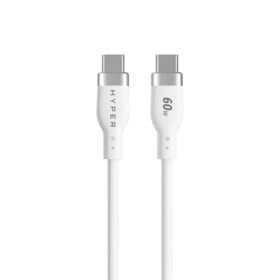 TARGUS Hyper 1.5m Silicone USB-C to USB-C 60W Charging Cable - White