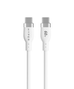 TARGUS Hyper 1.5m Silicone USB-C to USB-C 60W Charging Cable - White