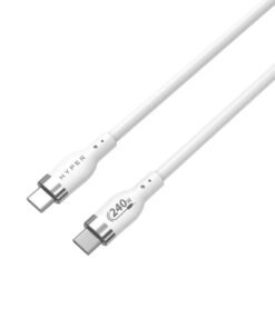 TARGUS HYPER 2M Silicone 240W USB-C Charging Cable - White
