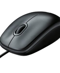 LOGITECH B100 Mouse right and left-handed optical 3 buttons wired USB white