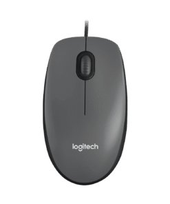 LOGITECH M100 Mouse full size right and left-handed optical 3 buttons wired USB black